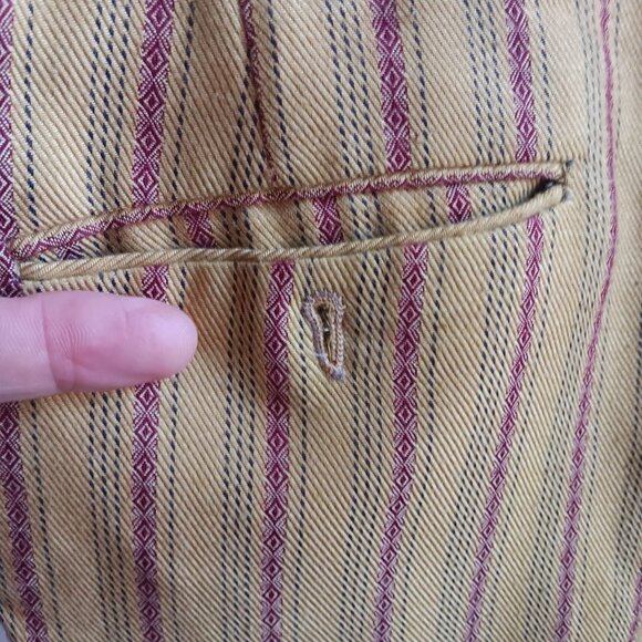 34x30 Vintage 1960's Men's Bootcut Pinstripe Shelby Garage Band jeans/Pants - Picture 7 of 11